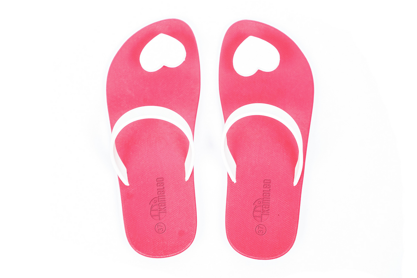 Poppi Heart Pink Sole White Strap