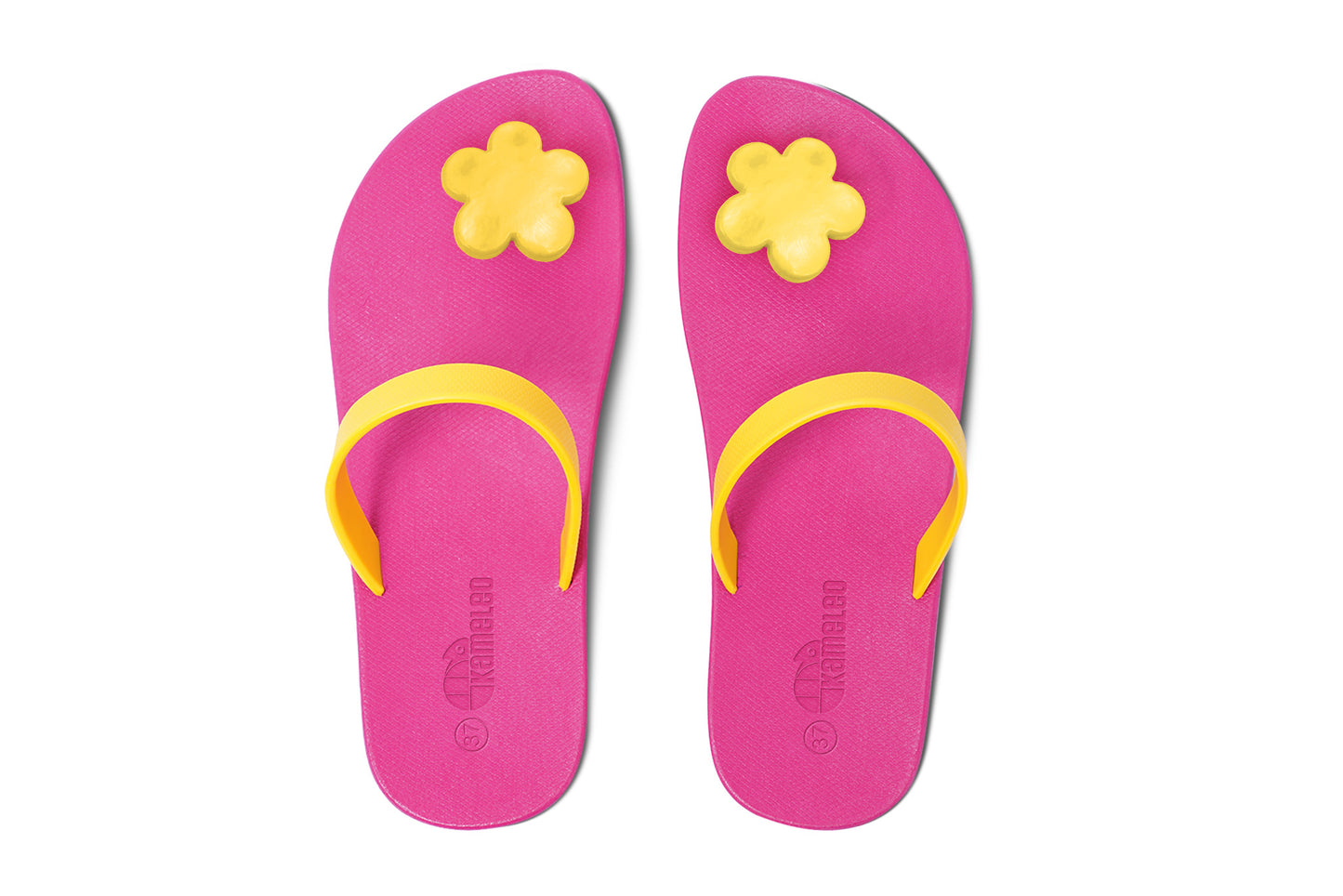 Poppi Flora Pink Sole Yellow Strap