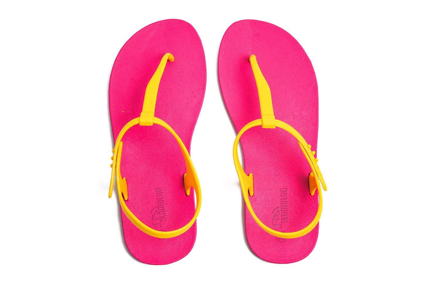 Saily Pink Sole Yellow Strap