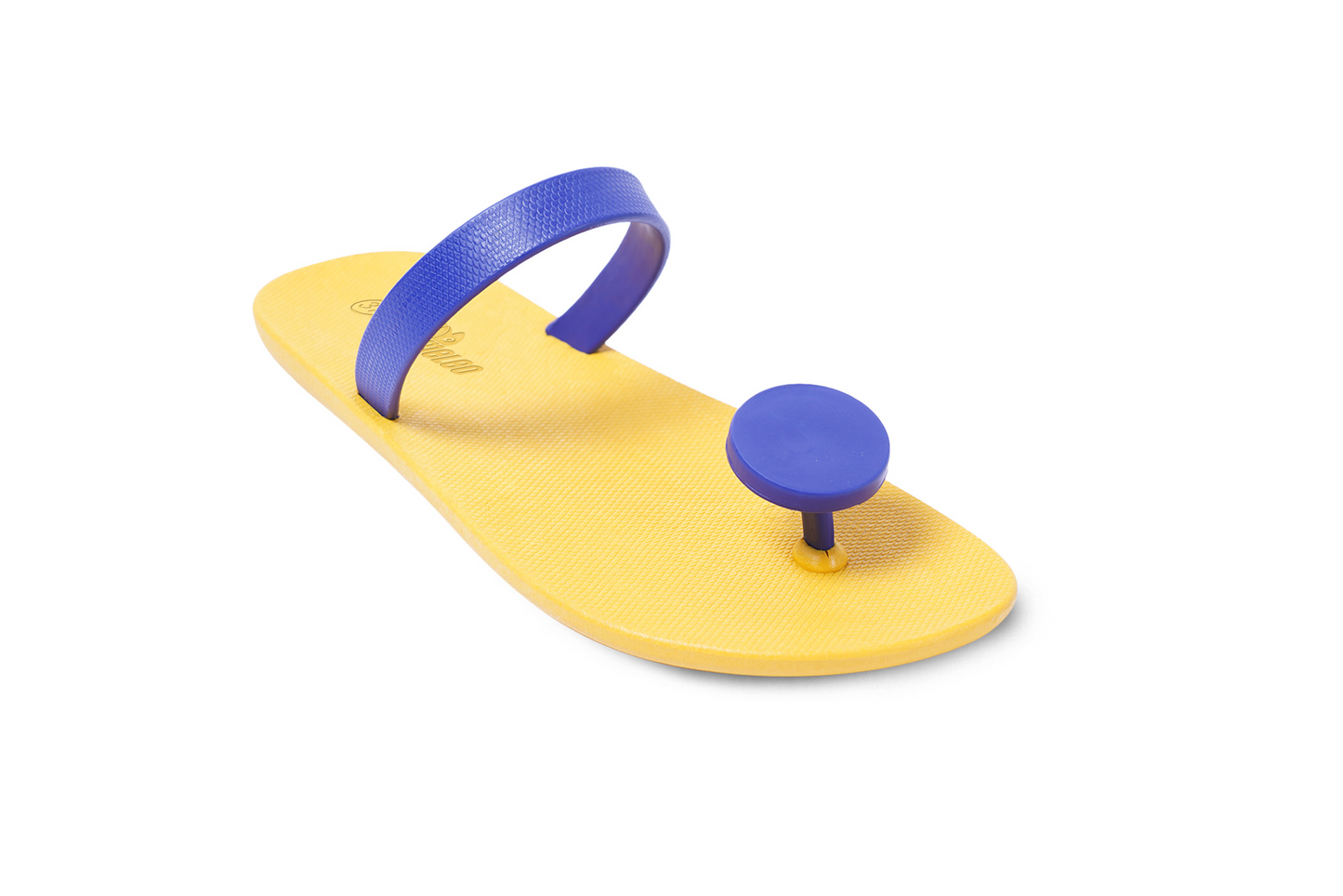 Poppi Dot Yellow Sole Blue Strap