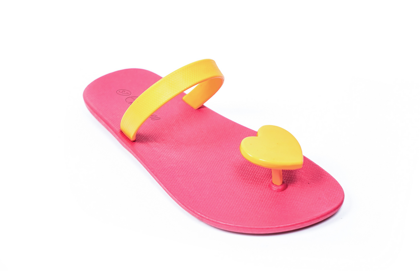 Poppi Heart Pink Sole Yellow Strap