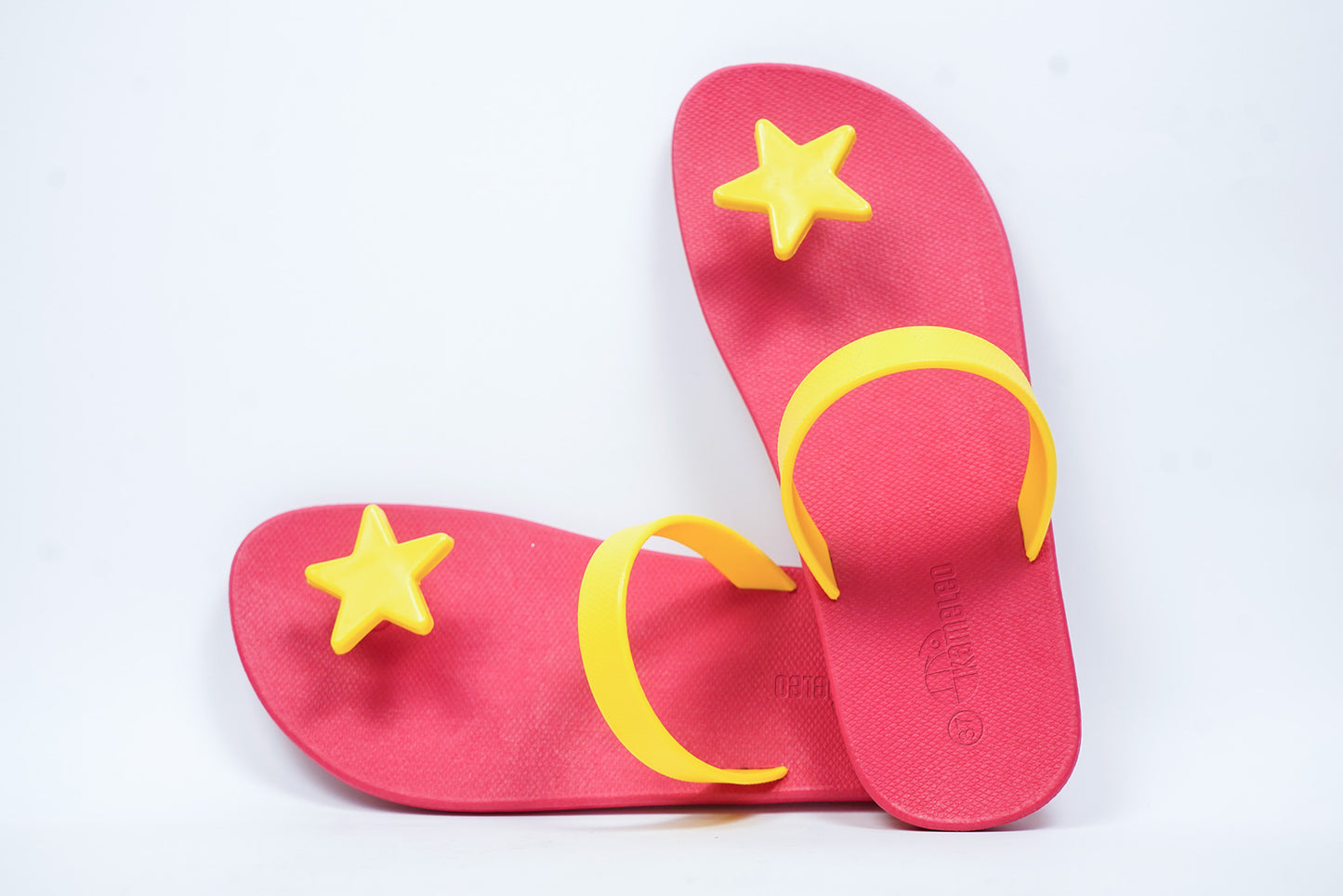Poppi Star Pink Sole Yellow Strap