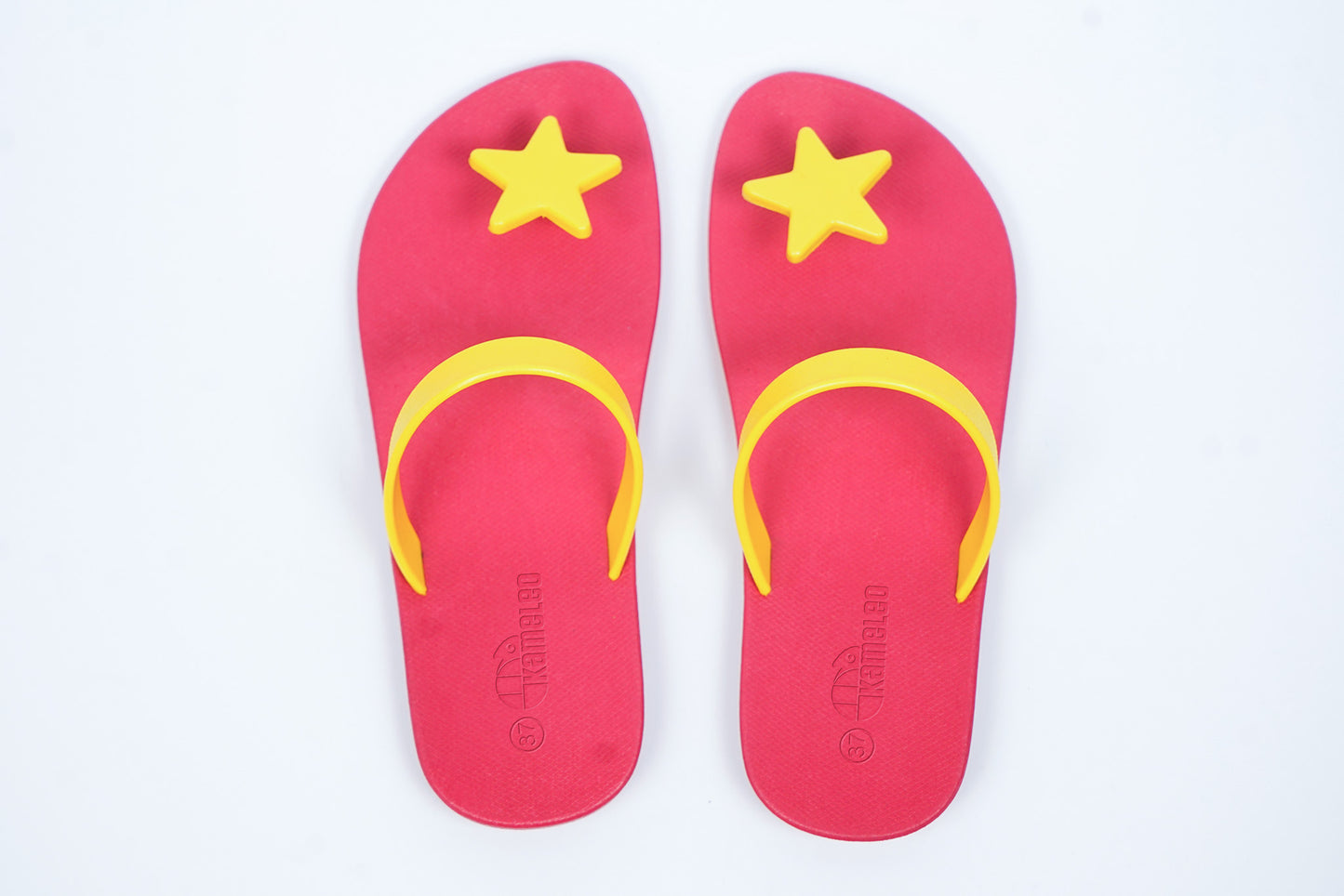 Poppi Star Pink Sole Yellow Strap