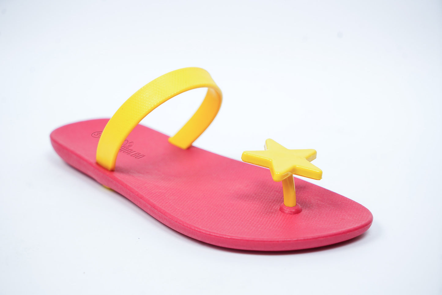 Poppi Star Pink Sole Yellow Strap