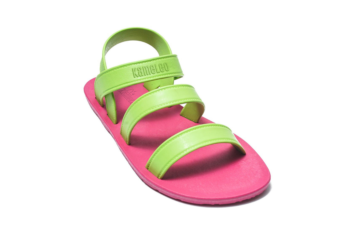 Twin Plus Kids Pink Sole Lime Strap
