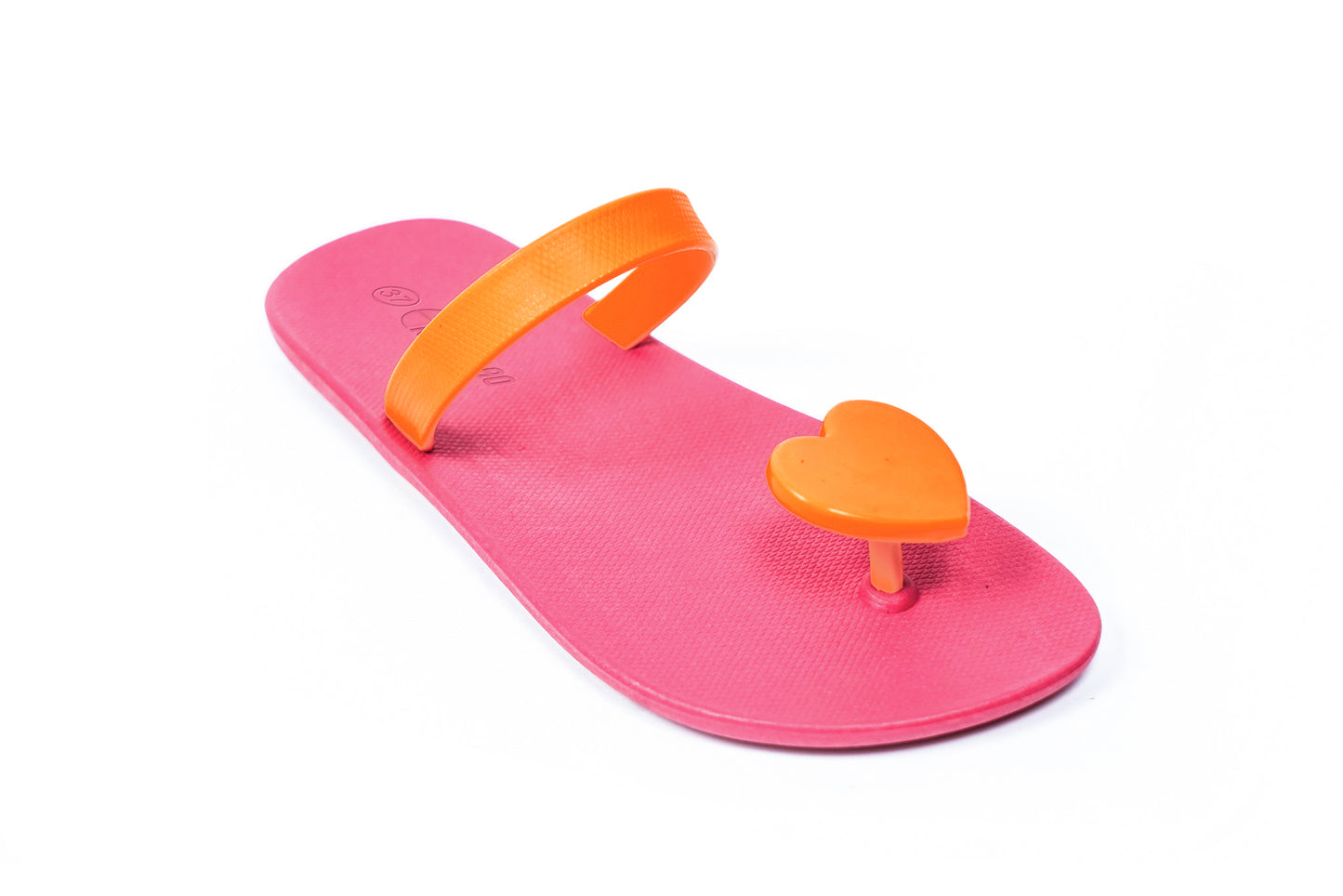 Poppi Heart Pink Sole Orange Strap