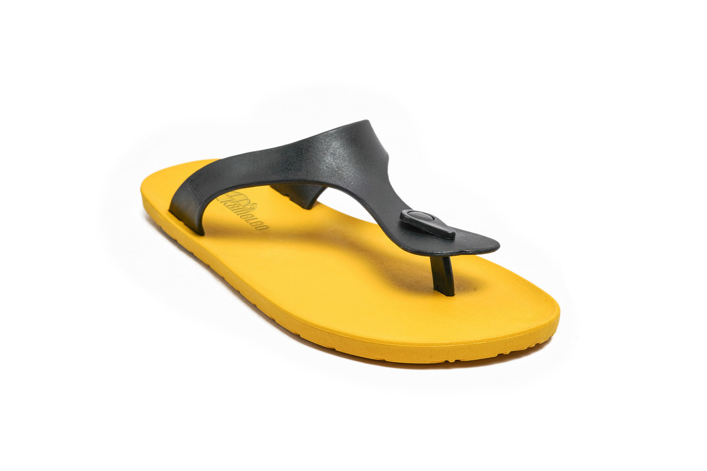 Candy Yellow Sole Black Strap