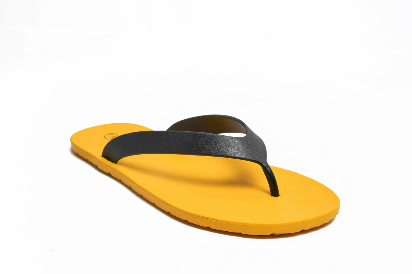 Flippy Yellow Sole Black Strap