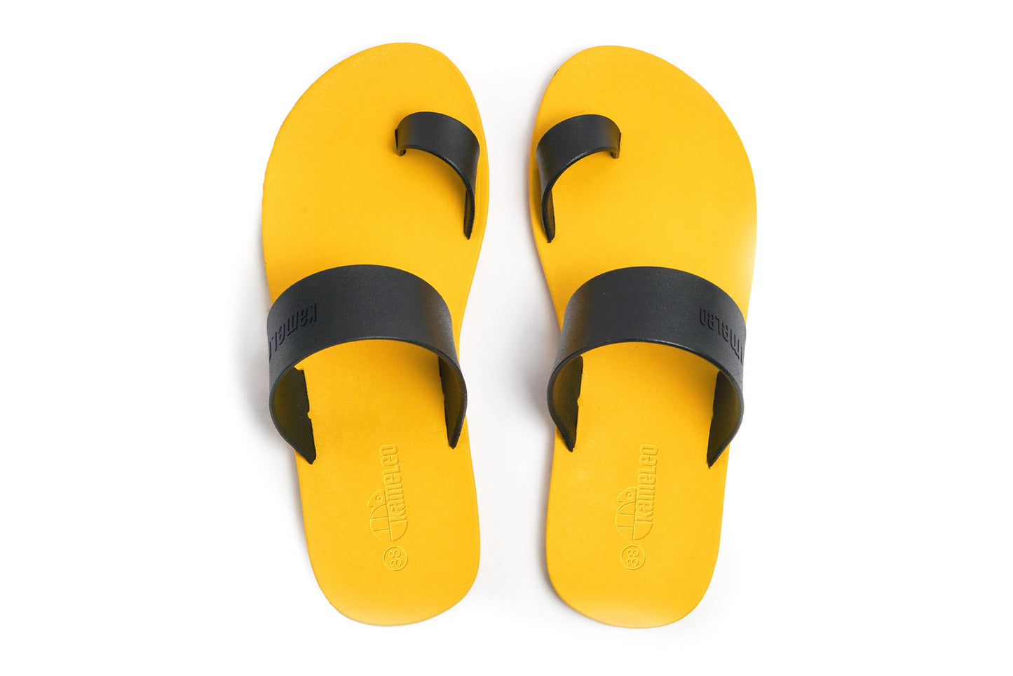 Pop Thumb Yellow Sole Black Strap