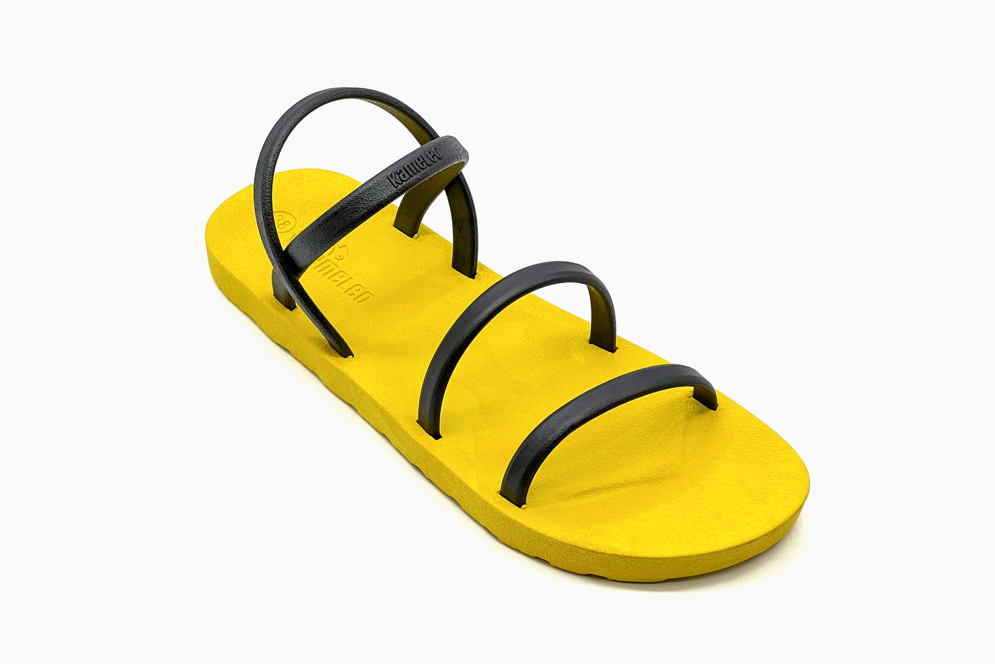 Twin Slim Yellow Sole Black Strap
