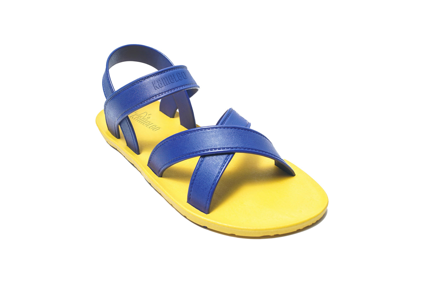Cross Plus Kids Yellow Sole Blue Strap