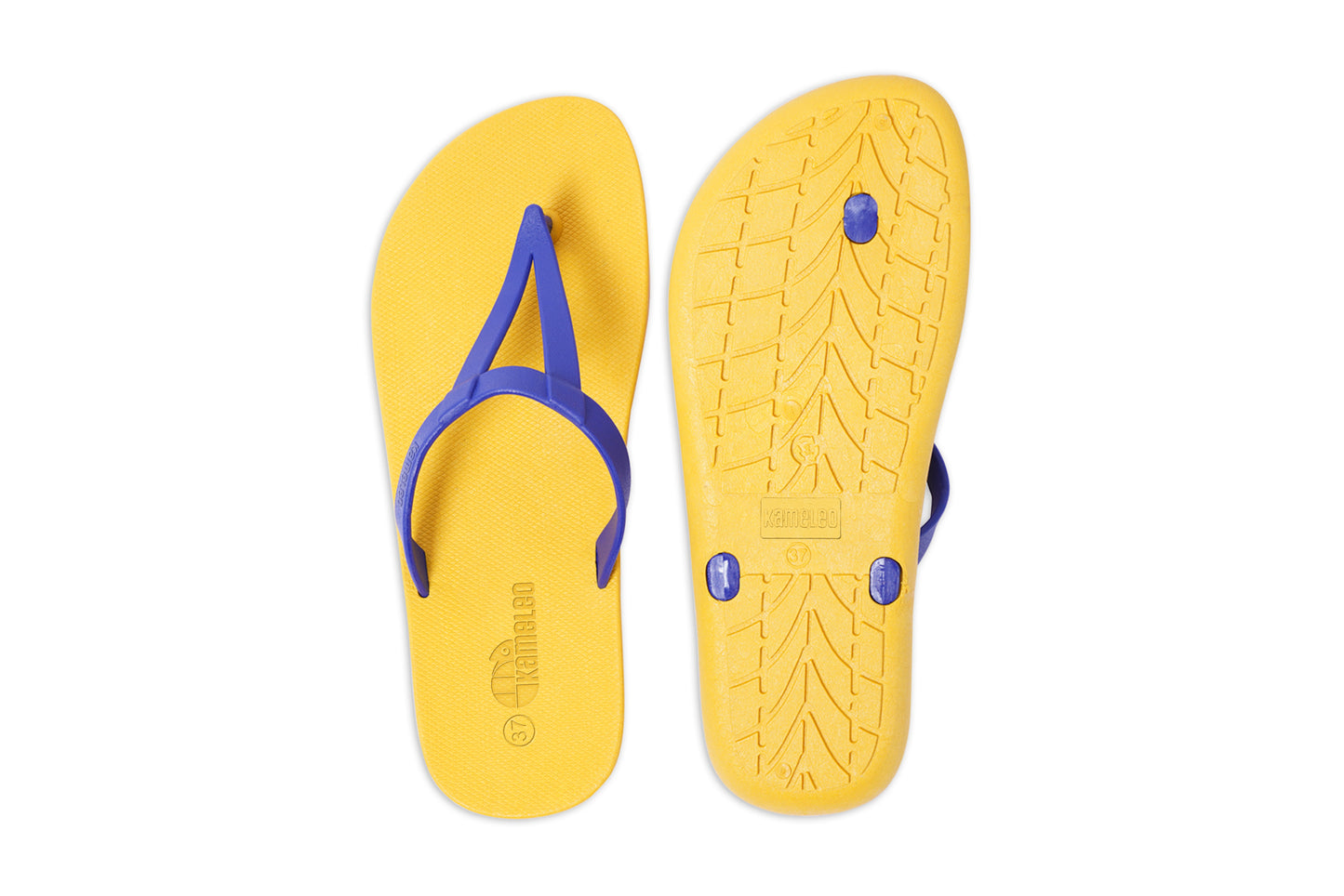 Eiffel Yellow Sole Blue Strap