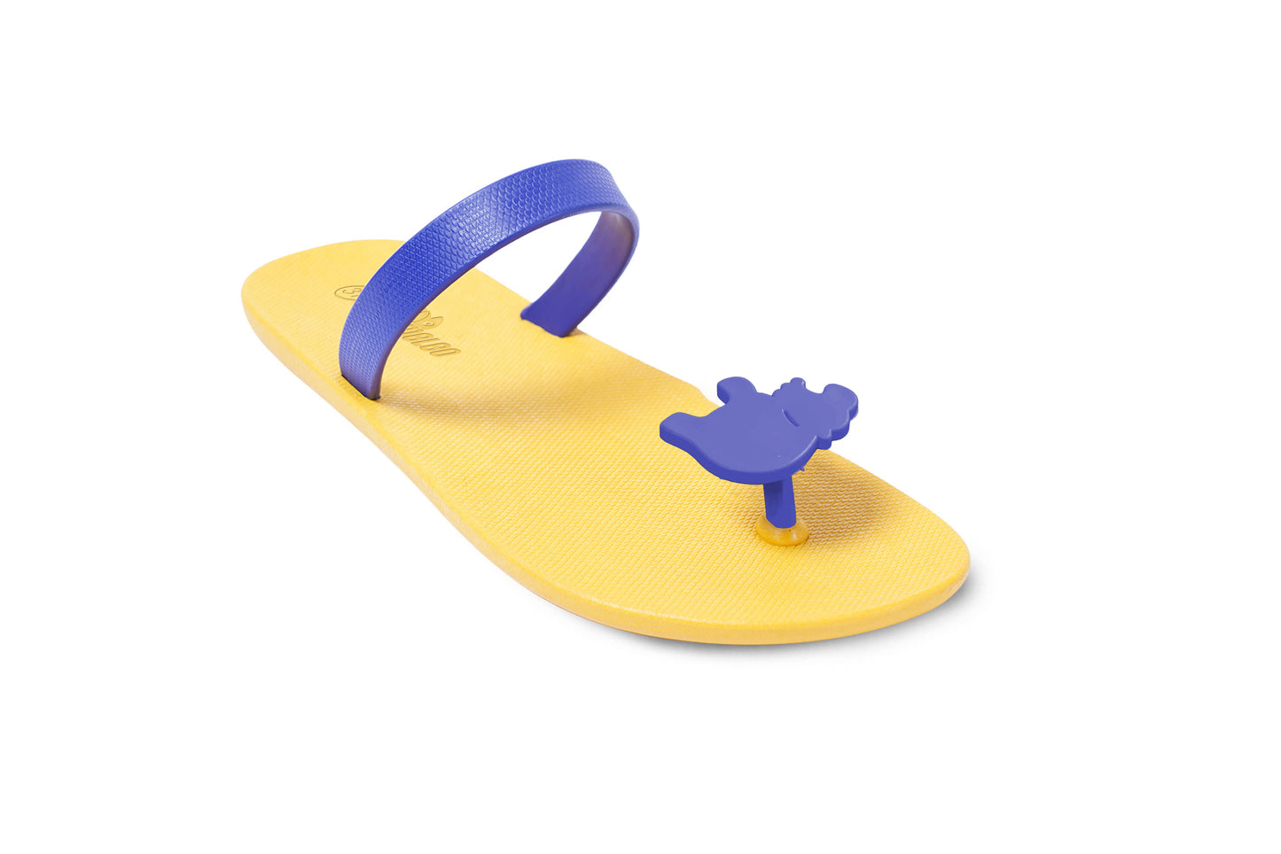 Poppi Hippo Yellow Sole Blue Strap