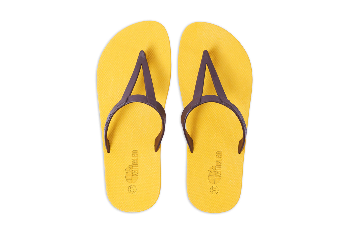 Eiffel Yellow Sole Brown Strap