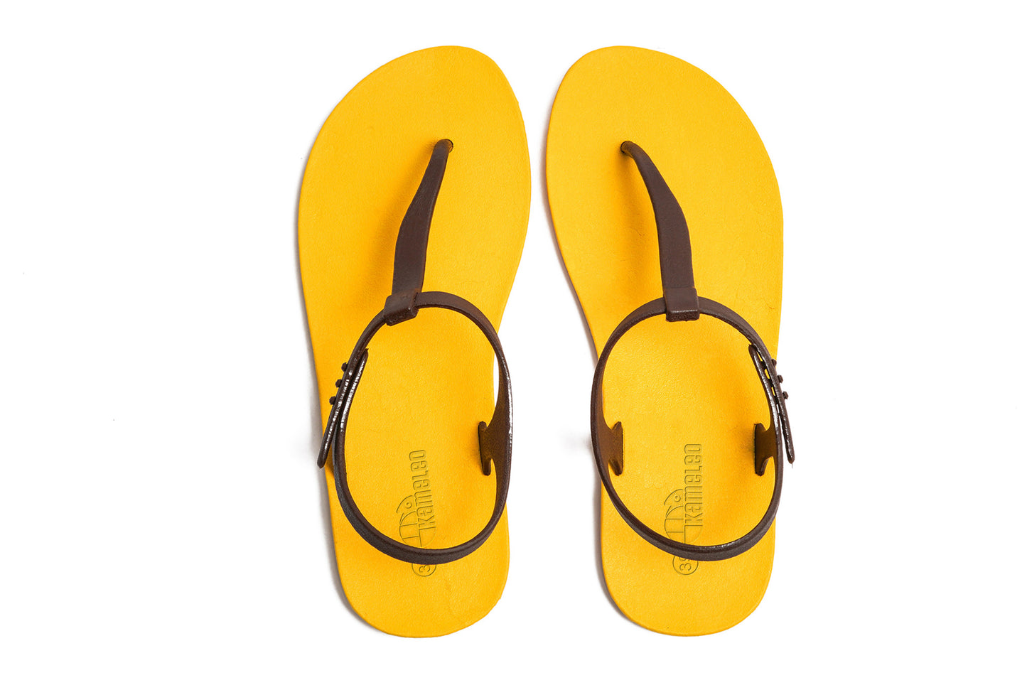Saily Yellow Sole Brown Strap