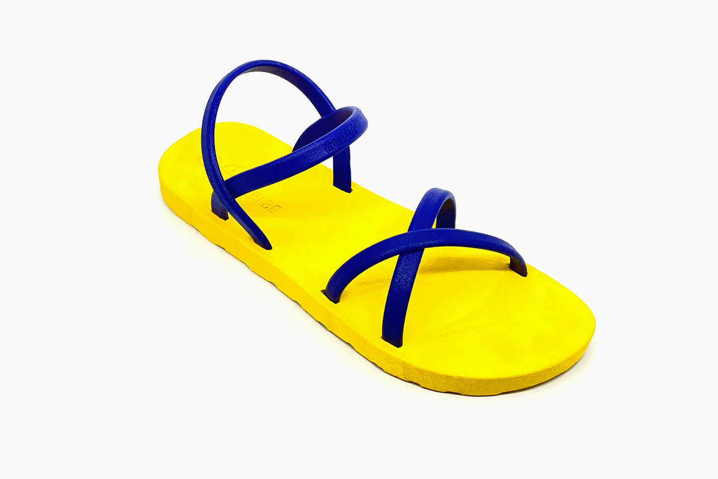Cross Slim Yellow Sole Blue Strap