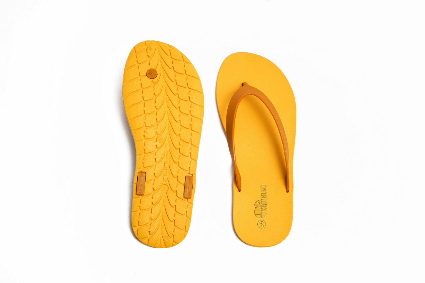Flippy Yellow Sole Caramel Strap