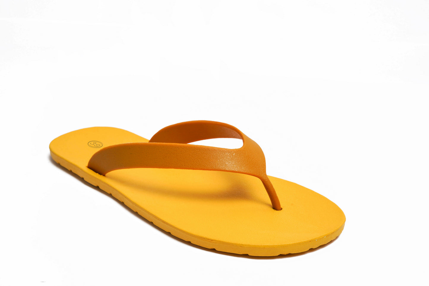 Flippy Yellow Sole Caramel Strap