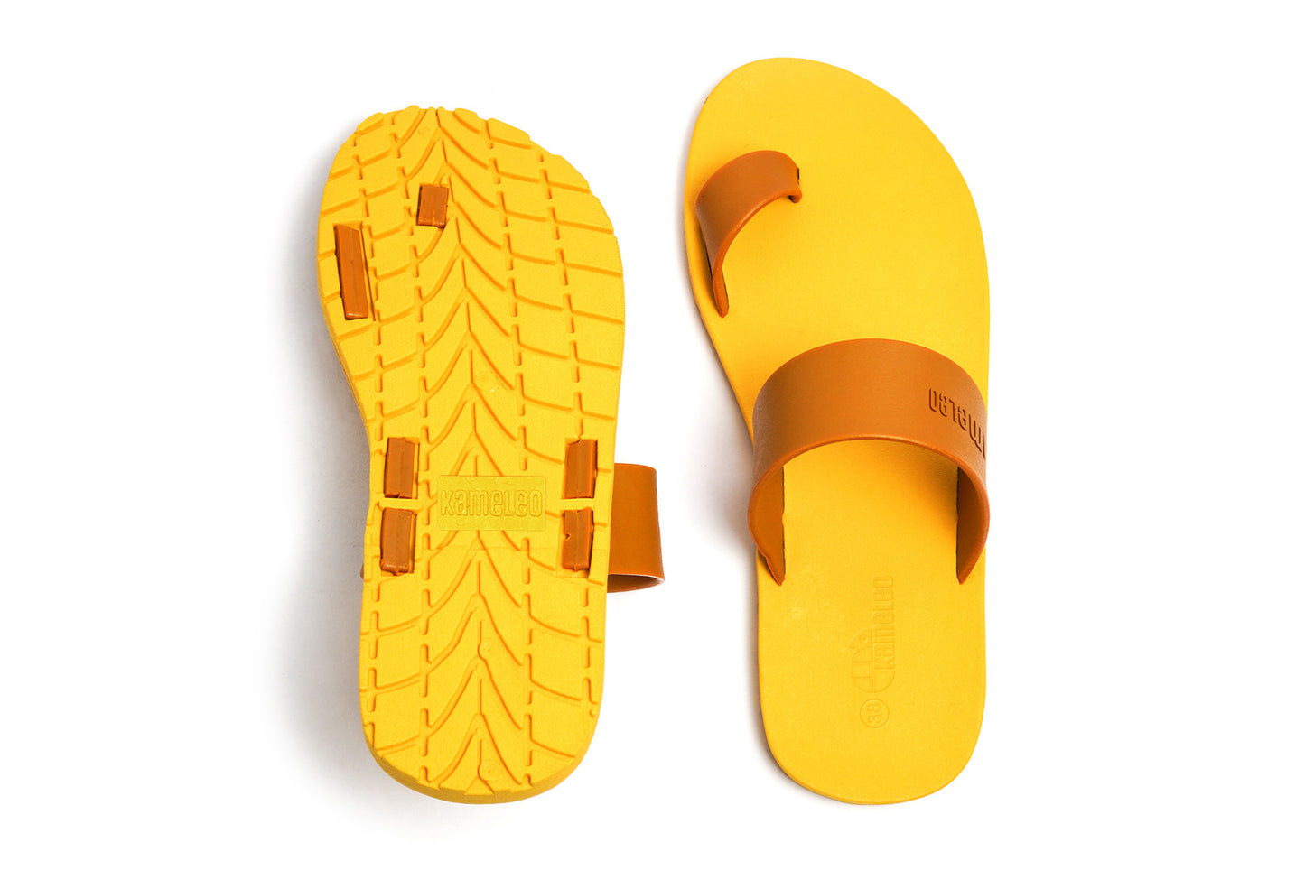Pop Thumb Yellow Sole Caramel Strap
