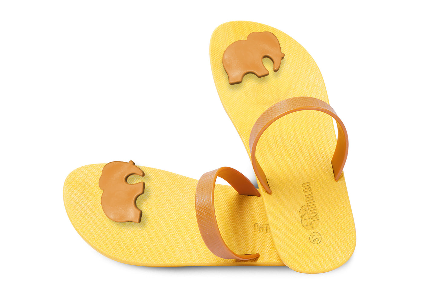 Poppi Ellie Yellow Sole Caramel Strap