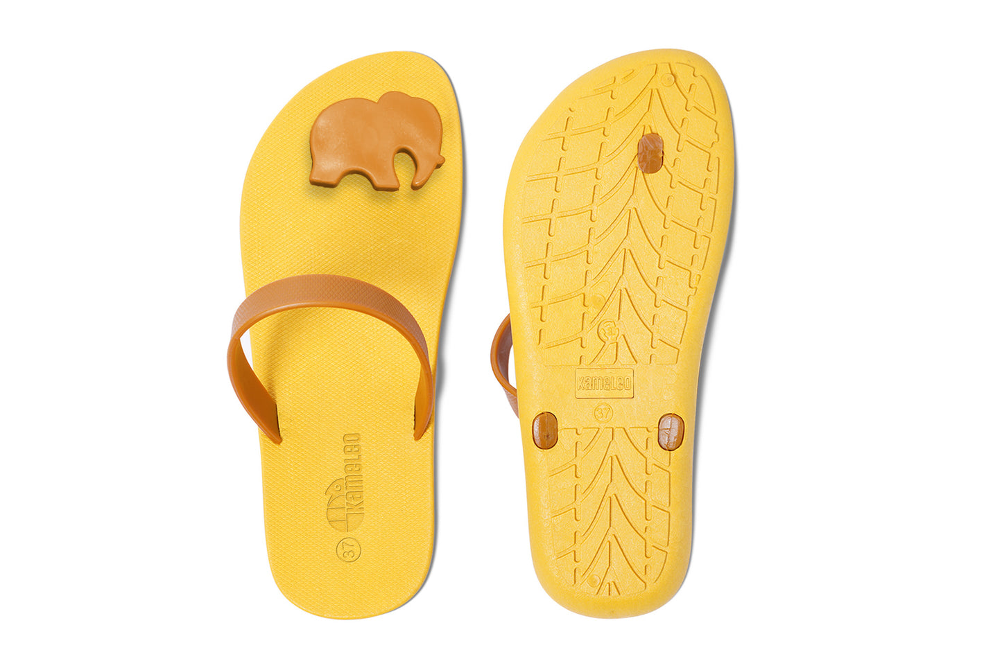 Poppi Ellie Yellow Sole Caramel Strap