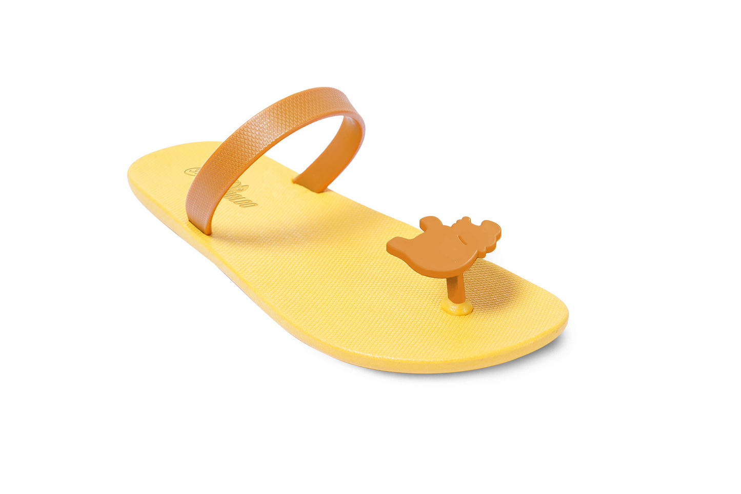 Poppi Hippo Yellow Sole Caramel Strap