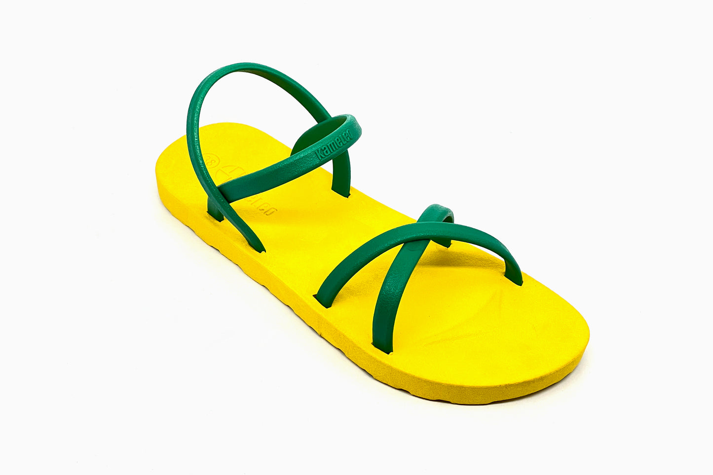 Cross Slim Yellow Sole Green Strap