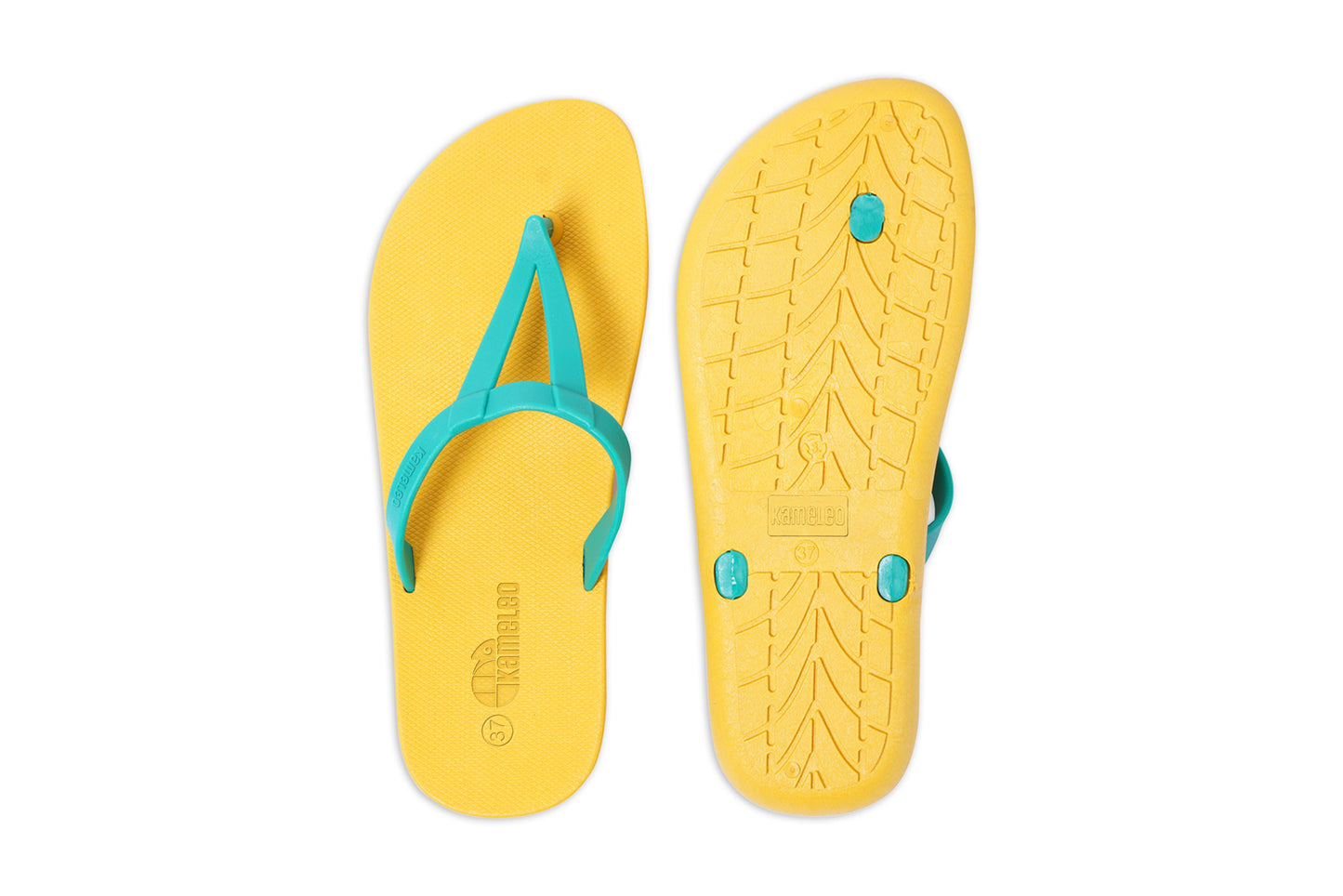 Eiffel Yellow Sole Green Strap