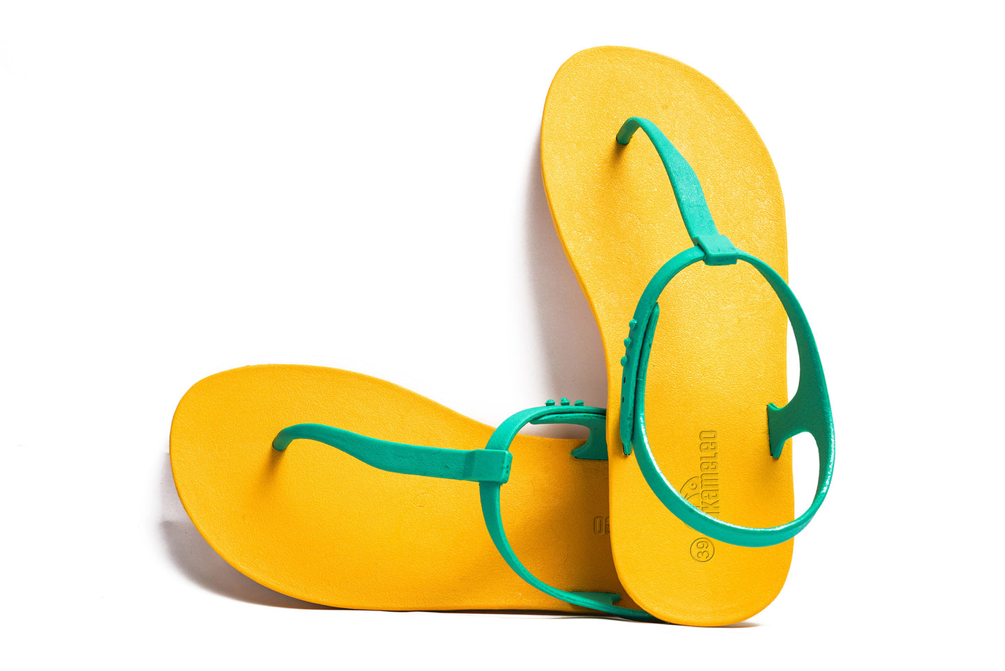 Saily Yellow Sole Green Strap