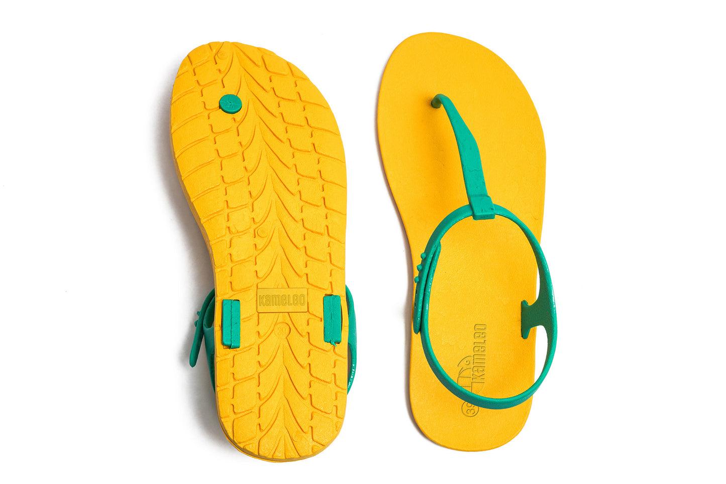 Saily Yellow Sole Green Strap