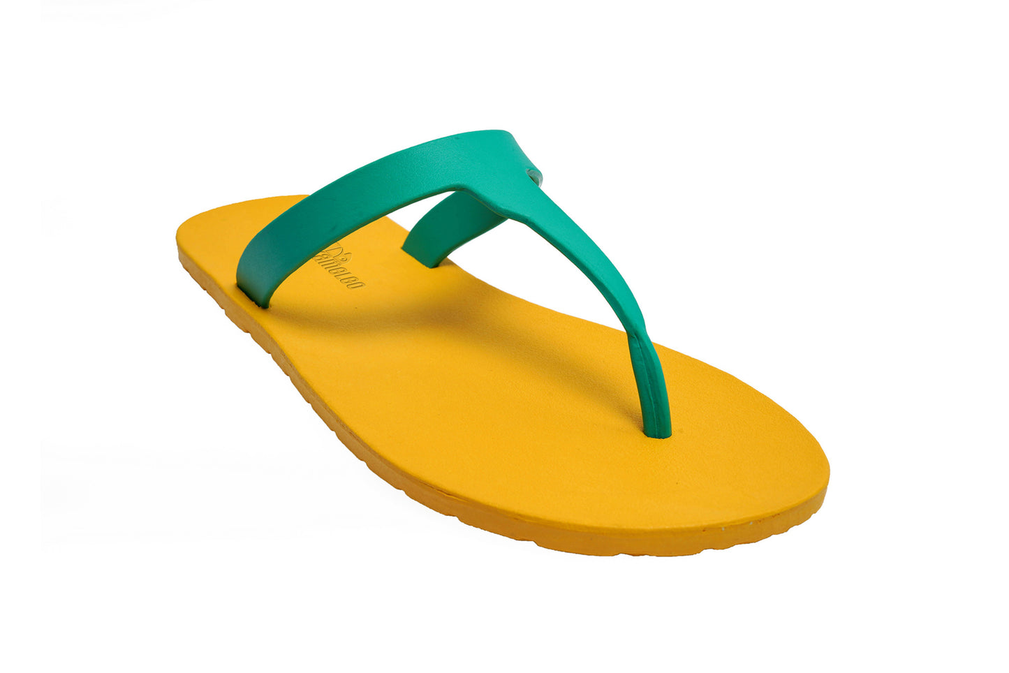 Thongs Yellow Sole Green Strap