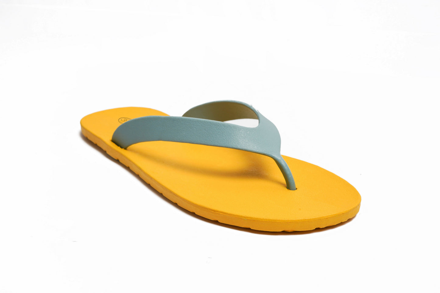 Flippy Yellow Sole Grey Strap