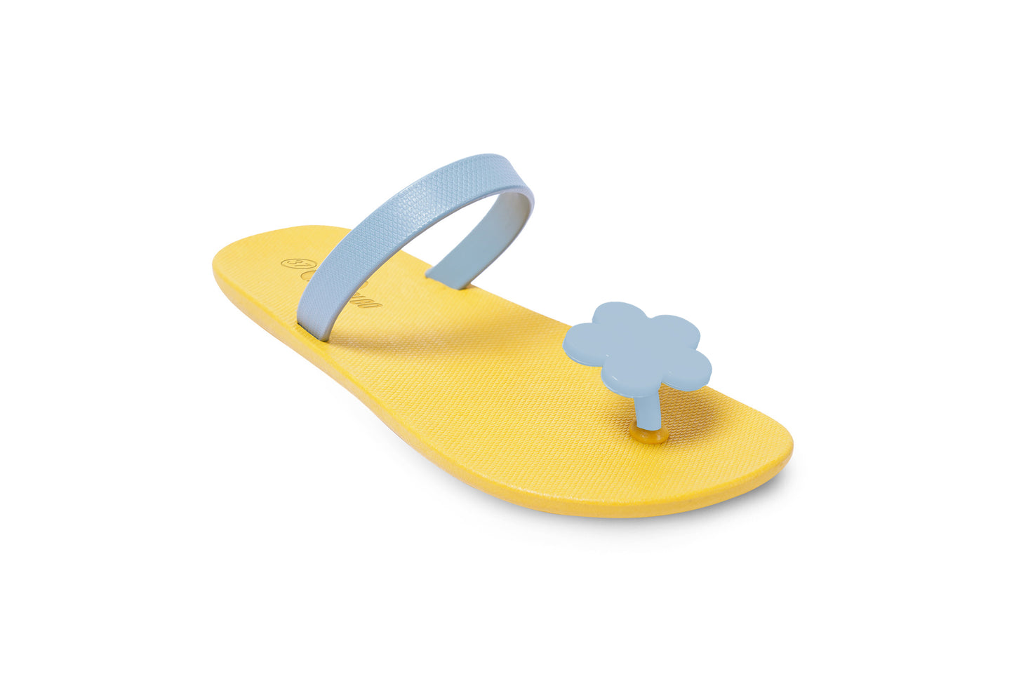 Poppi Flora Yellow Sole Grey Strap