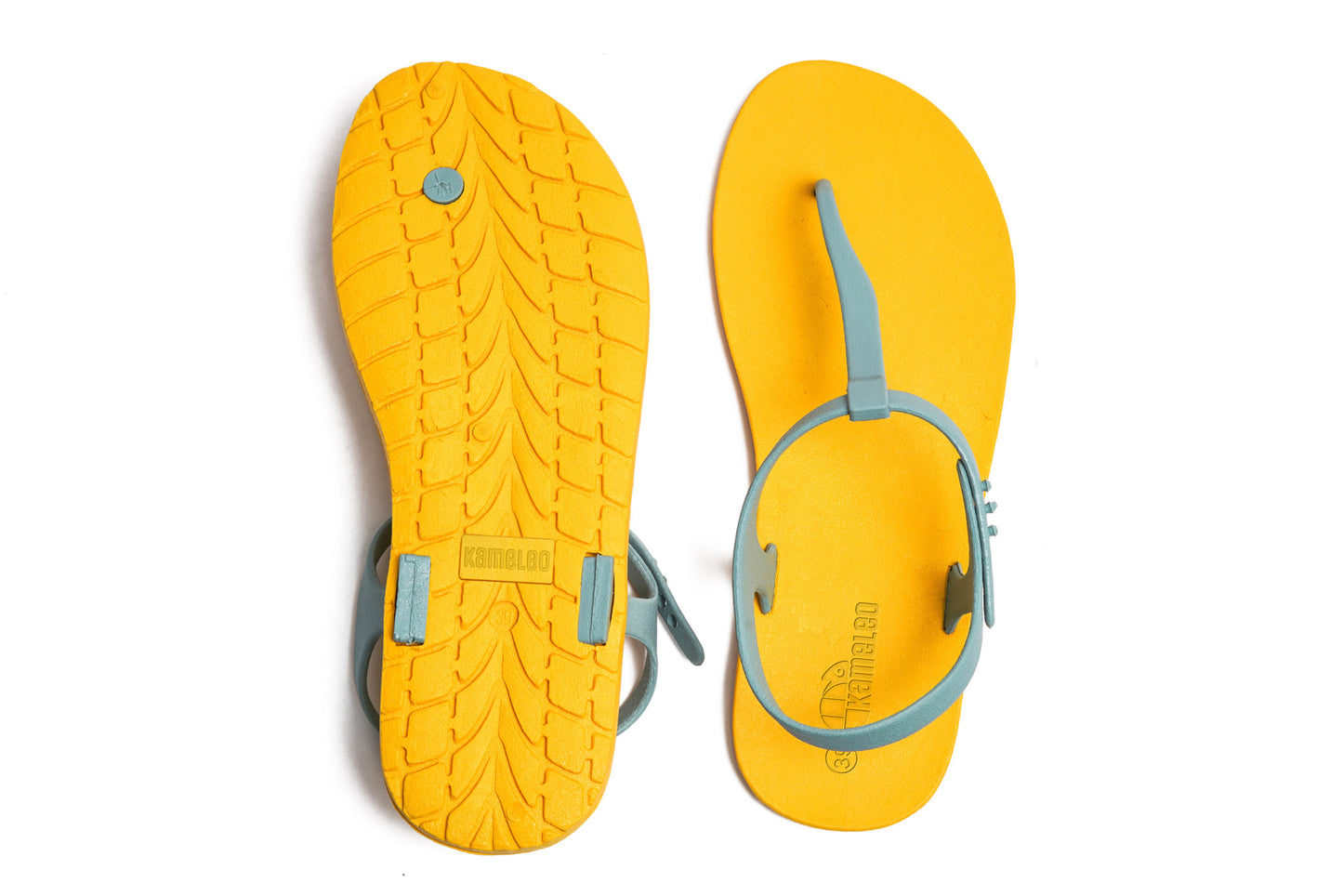 Saily Yellow Sole Grey Strap