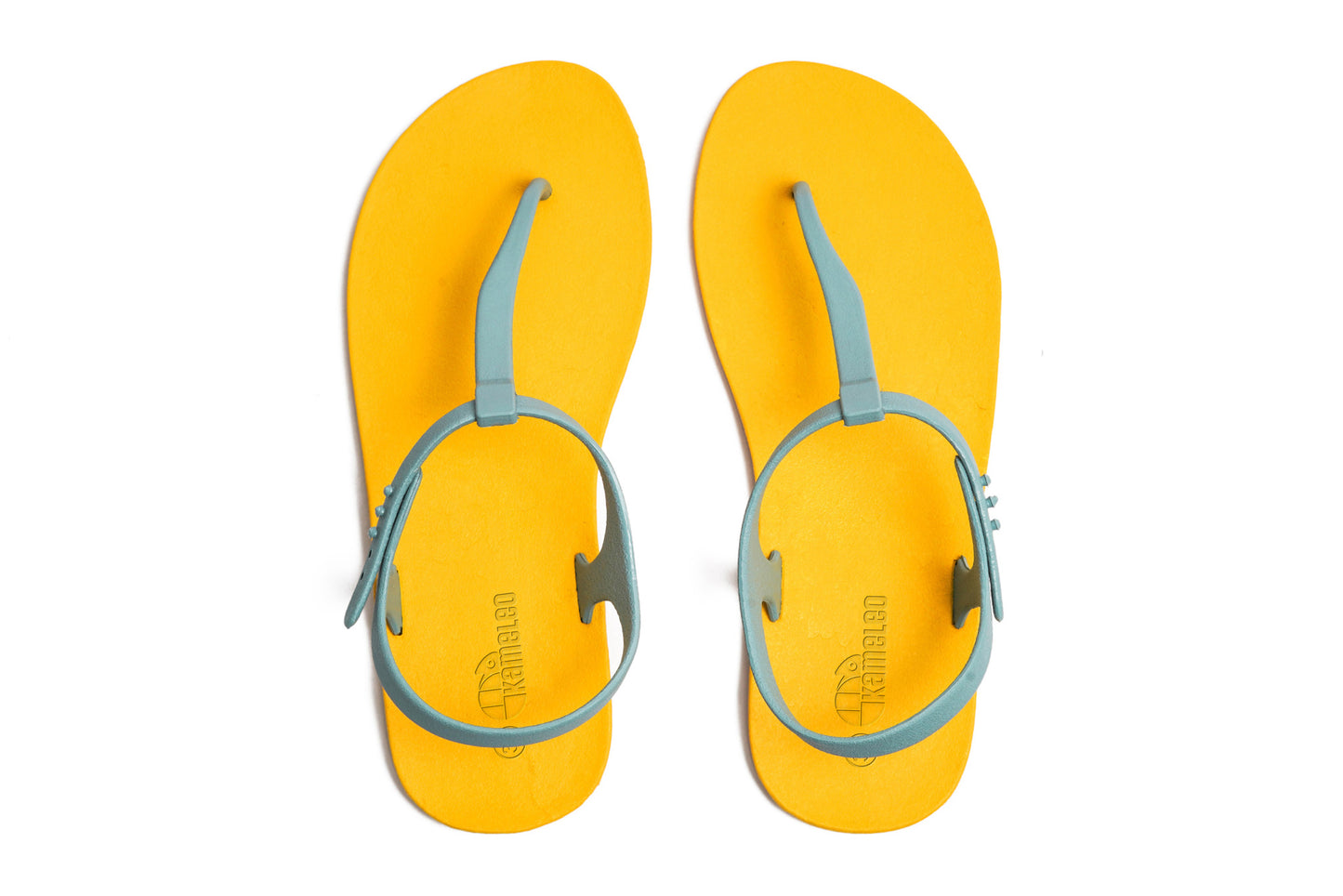 Saily Yellow Sole Grey Strap
