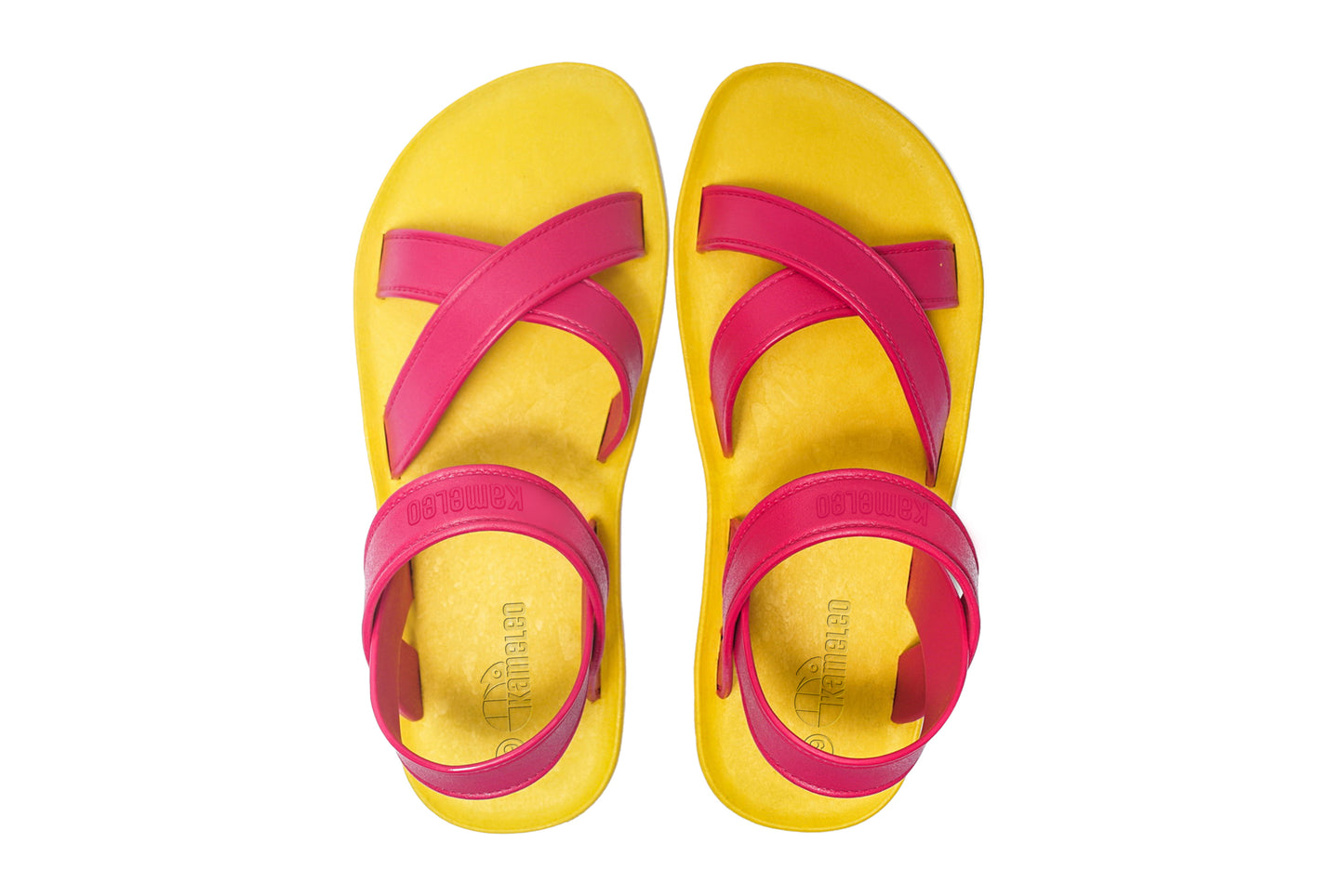 Cross Plus Yellow Sole Pink Strap