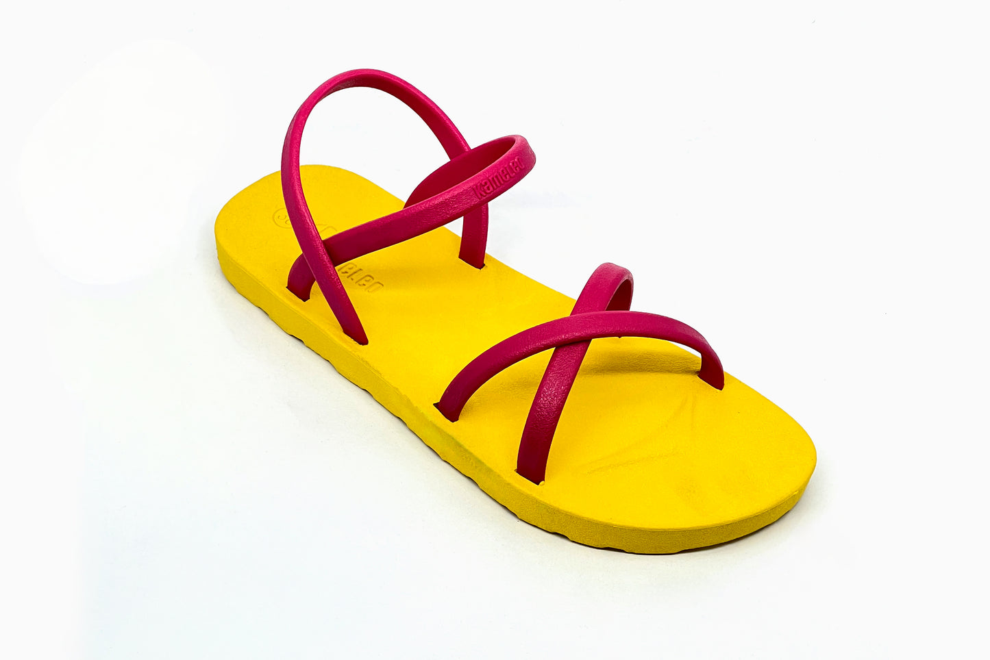 Cross Slim Yellow Sole Pink Strap