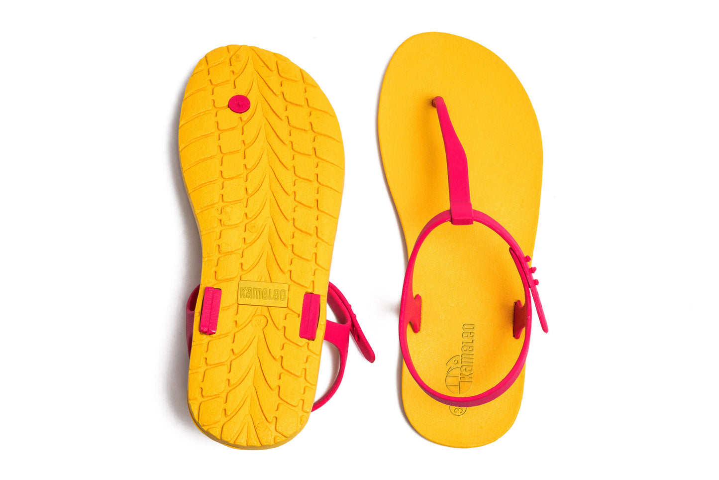 Saily Yellow Sole Pink Strap