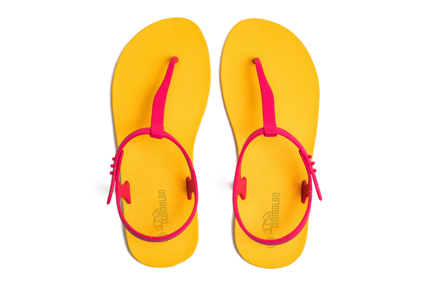 Saily Yellow Sole Pink Strap