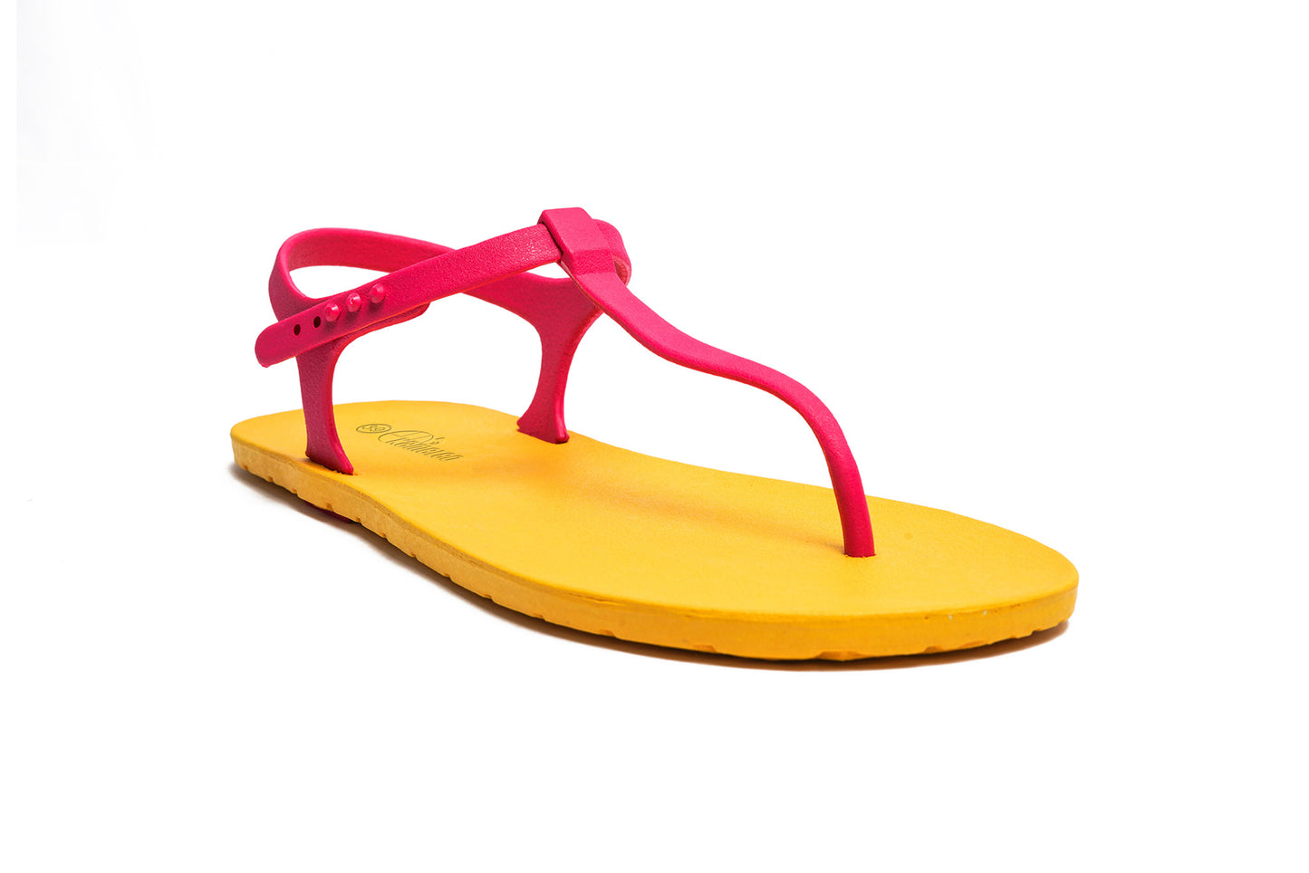 Saily Yellow Sole Pink Strap