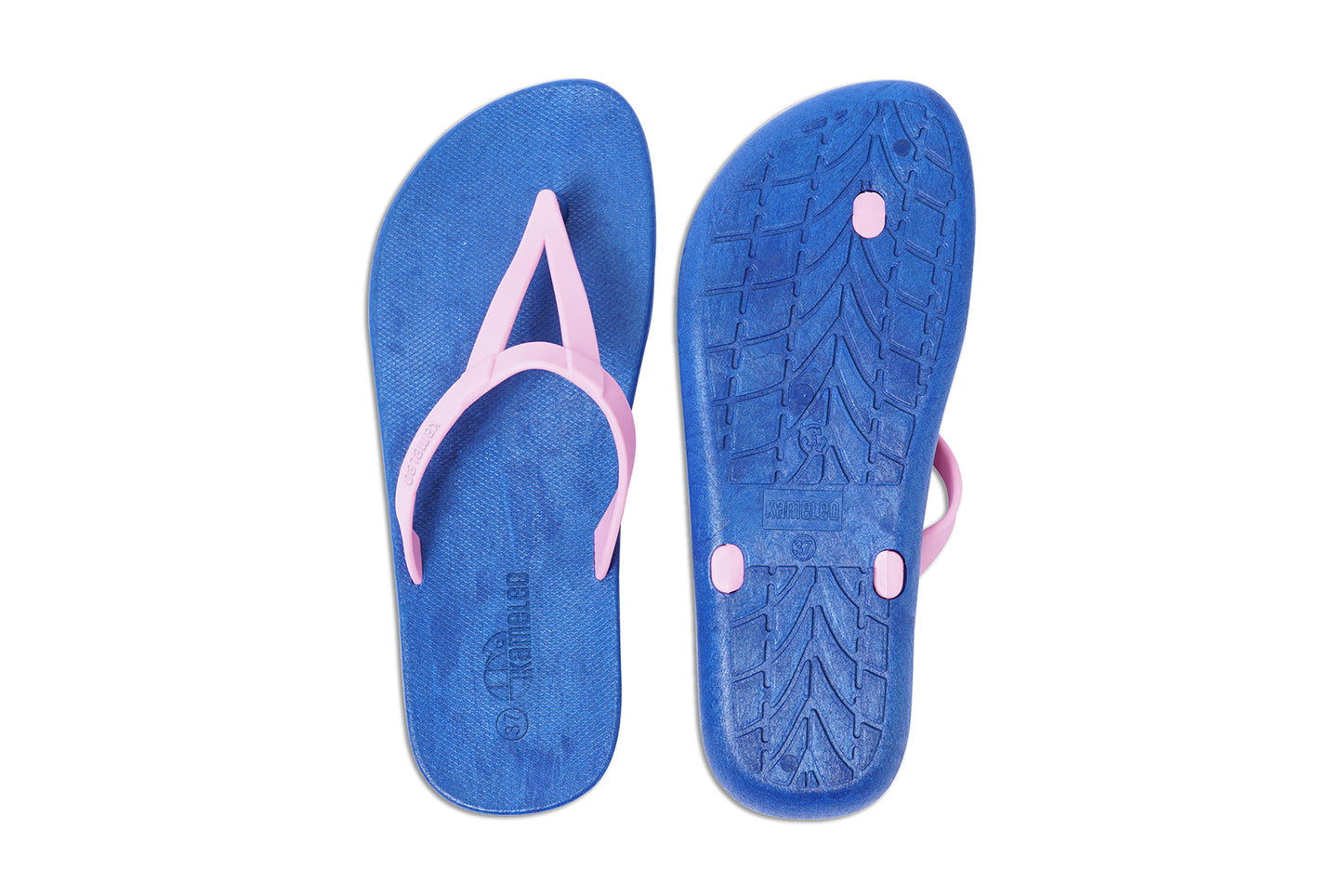 Eiffel Blue Sole LightPink Strap