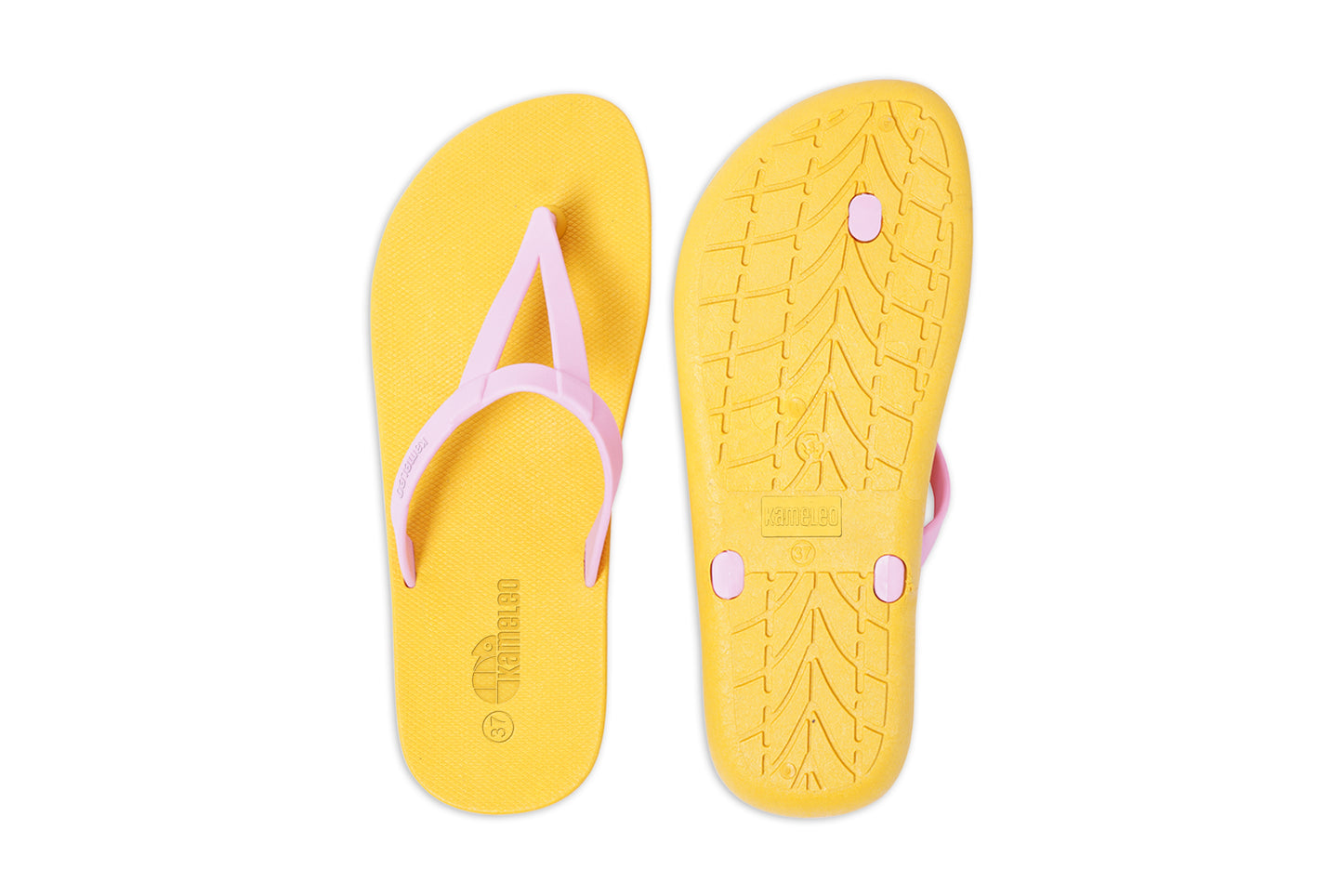 Eiffel Yellow Sole LightPink Strap