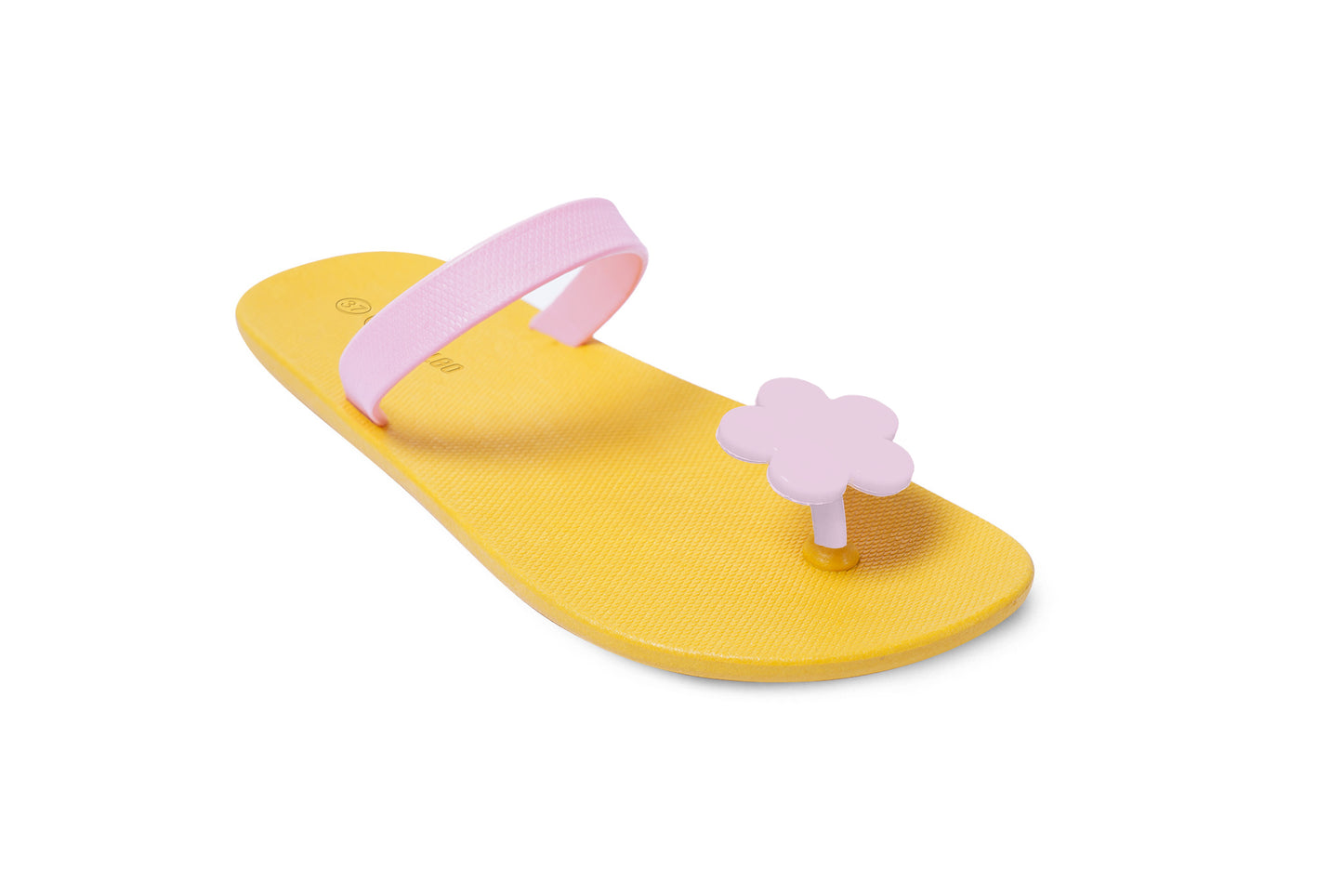 Poppi Flora Yellow Sole LightPink Strap