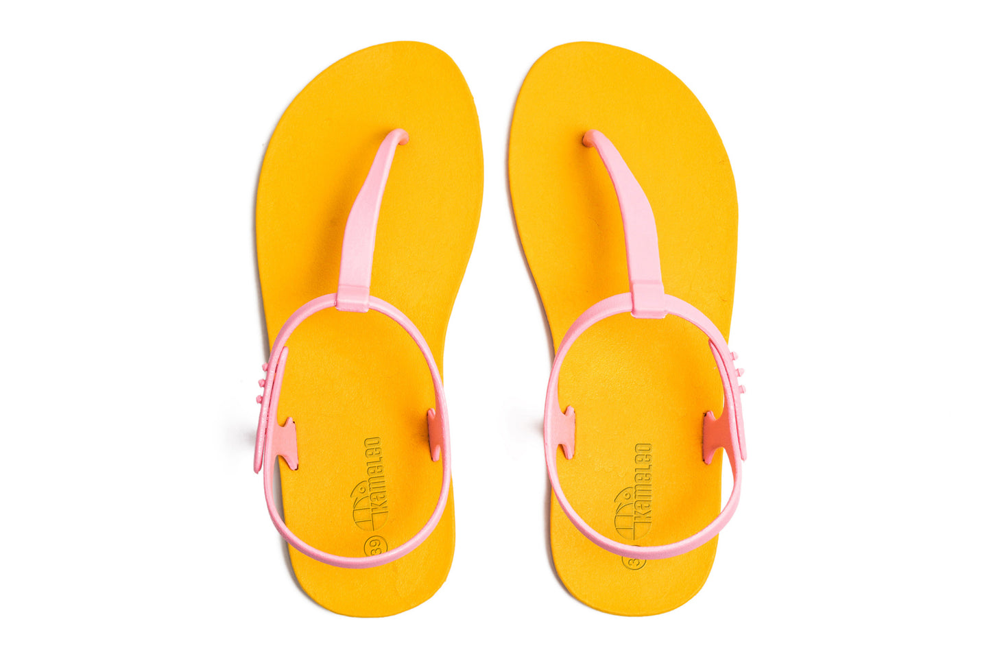 Saily Yellow Sole LightPink Strap