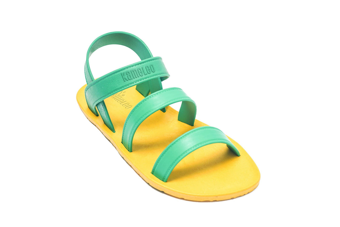 Twin Plus Kids Yellow Sole Green Strap