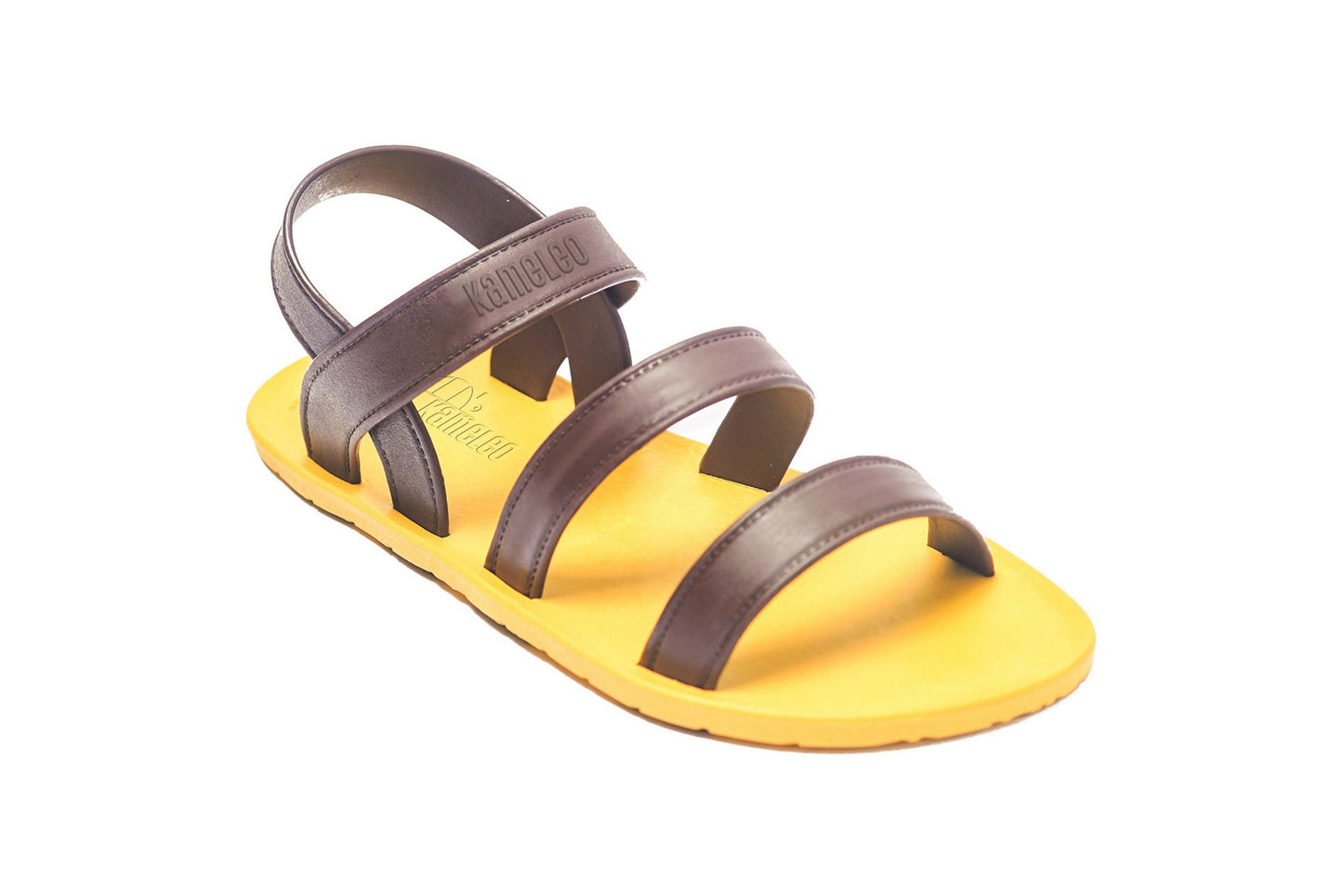 Twin Plus Kids Yellow Sole Brown Strap