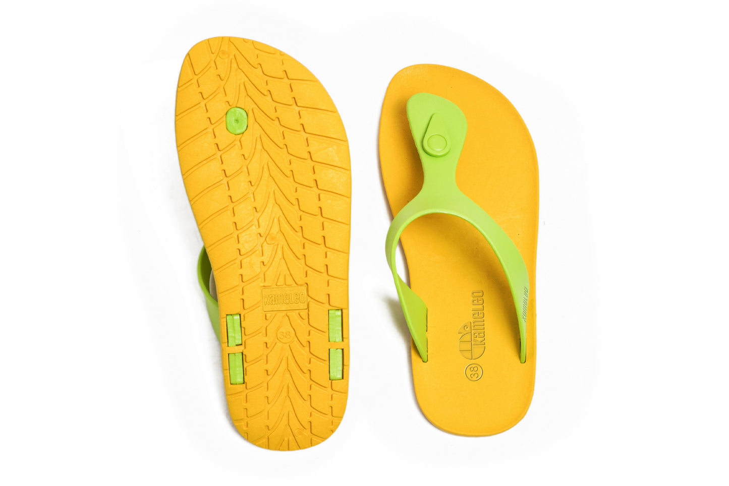 Candy Yellow Sole Lime Strap