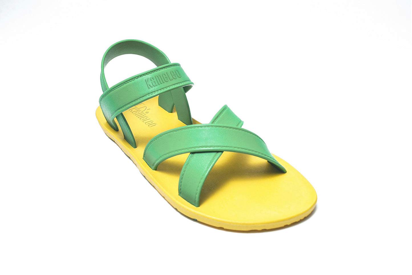 Cross Plus Kids Yellow Sole Lime Strap