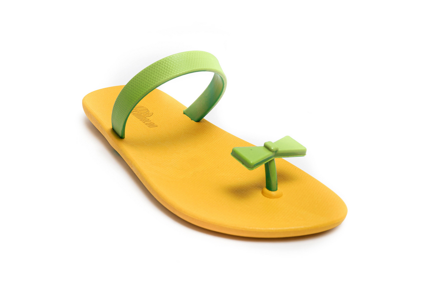 Poppi Bow Yellow Sole Lime Strap