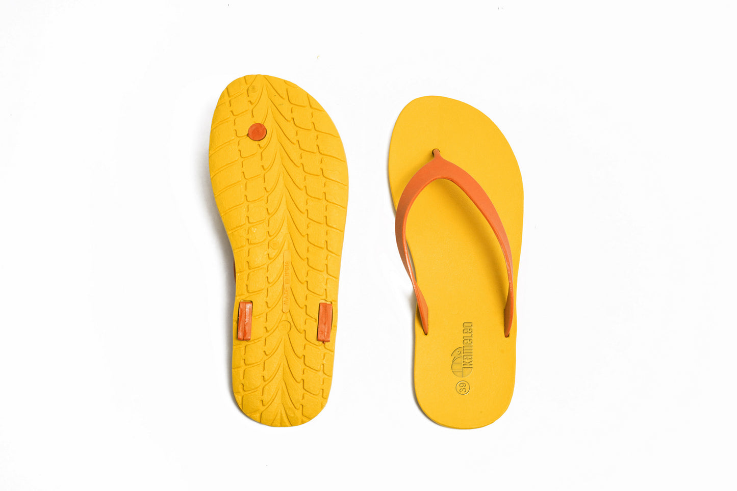 Flippy Yellow Sole Orange Strap